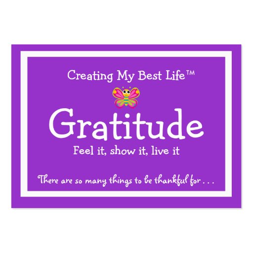 Gratitude Card Business Card