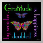 Gratitude is Happiness Doubled. Poster.2