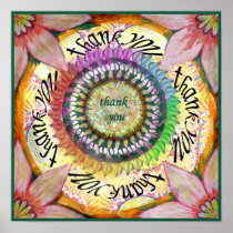 Gratitude Mandala Print