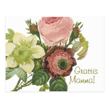 Grattis Mamma CC0130 Postcard