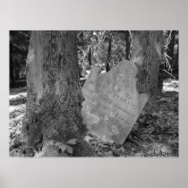 Grave tree B/W Posters