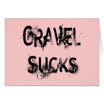 Gravel Sucks black Card