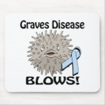 Graves Disease Blows Awareness Design mousepads