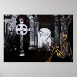 graveyard Halloween Poster posters