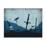Graveyard Invitation Postcard