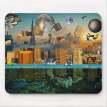 Gravity Confusion City Under Siege Mousepads