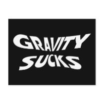 Gravity Sucks Postcard