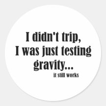 Gravity Works Round Stickers