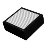 Gray and white stripes. Pattern. Trinket Box