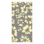Gray and yellow floral pattern. picture card