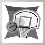 Gray Basketball Posters
