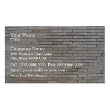 Gray Brick Wall Seamless Pattern Business Card Templates