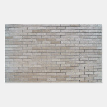 Gray Brick Wall Seamless Pattern Rectangular Stickers
