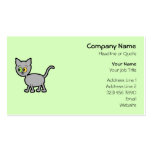 Gray Cat with Odd Eyes. business cards