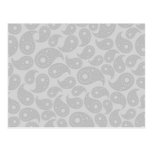 Gray Paisley. postcards
