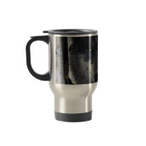 GRAY WOLF Wildlife Supporter Gift Travel Mug