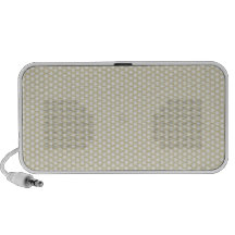 Gray Yellow Purple Honeycomb iPod Speaker