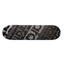Grayscale logo skateboard decks