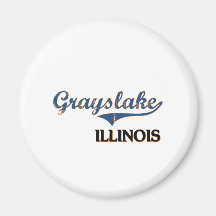 Grayslake Illinois City Classic Magnets