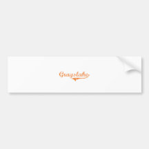 Grayslake Illinois Classic Design Bumper Stickers