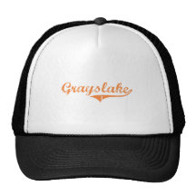 Grayslake Illinois Classic Design Mesh Hats