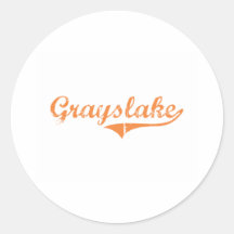 Grayslake Illinois Classic Design Sticker