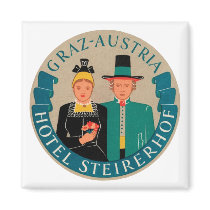 Graz Austria Hotel Steirerhof Fridge Magnet