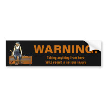 Grease Monkey Customised Toolbox Sticker (Orange)