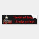 Grease Monkey Customised Toolbox Sticker (Red) Bumper Sticker