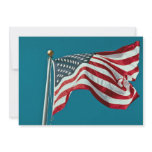 Great American flag flying Invitations