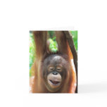 Great Ape Smiles Make Life Better Greeting Card