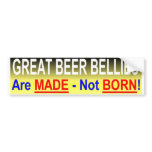 GREAT BEER BELLIES bumper stickers