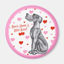 Great Black UC Kiss Fridge Magnet