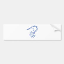 Great Blue Heron Bumper Sticker