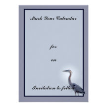 Great Blue Heron Personalized Invitation