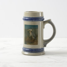 Great Blue Heron Stein Mugs