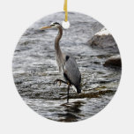 Great Blue Heron Wildlife Birdlover Photo Ornaments