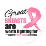 GREAT BREAST are WORTH FIGHTING FOR stickers