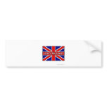 'Great Britain' ambigram on a British flag bumper stickers