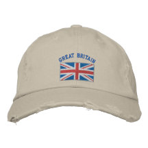Great Britain embroidered hat
