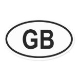 Great Britain "GB" stickers