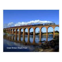 Great Britain Steam Train Postcards