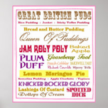 Great British Puds Poster
