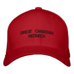 GREAT CANADIAN REDNECK embroidered hats