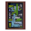Great Commission Mathew 28 Chalkboard cards
