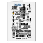 Great Commission Mathew 28 (v1) Greeting Cards