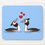 Great Crested Grebes in Love Mousepads