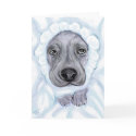 Great Dane Baby Blue Boy Announcements cards