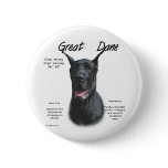 Great Dane (blackA) History Design buttons