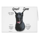 Great Dane (blackA) History Design cards